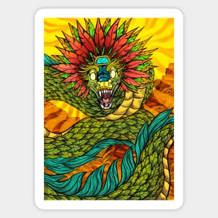 Quetzalcoatl, The Feathered Serpent Sticker